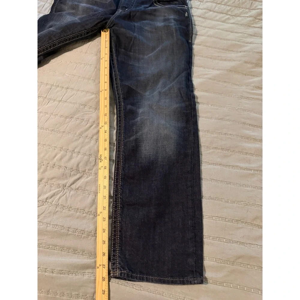Silver Jeans Co Hunter Straight Leg Dark Wash Denim Jean Mens 32x30 M84966LDS353